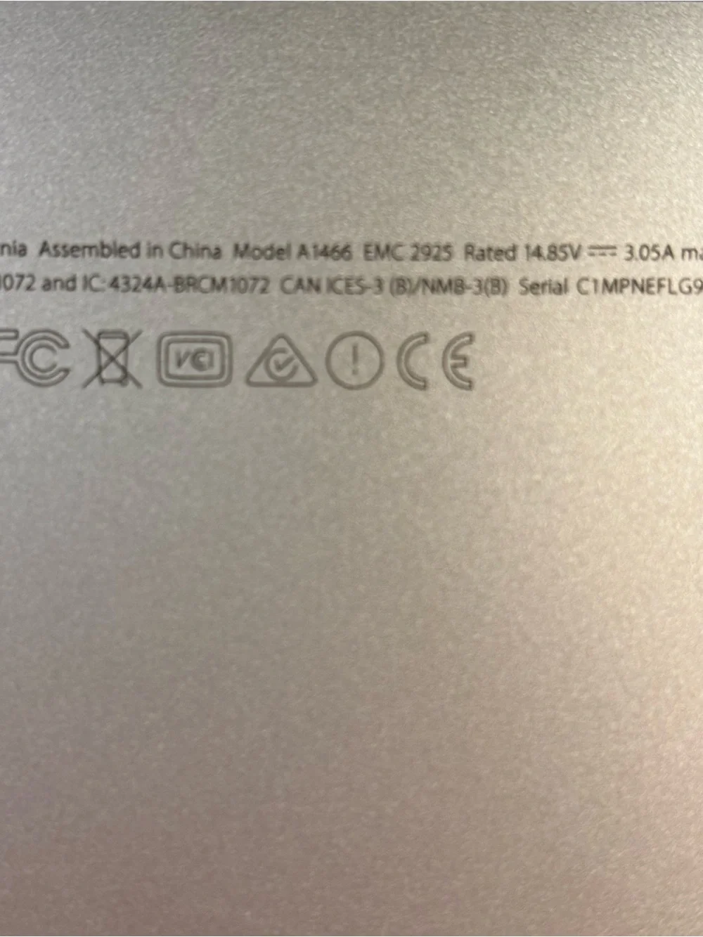 Apple 2013 MacBook Air Model # A1466 - Classic Laptop